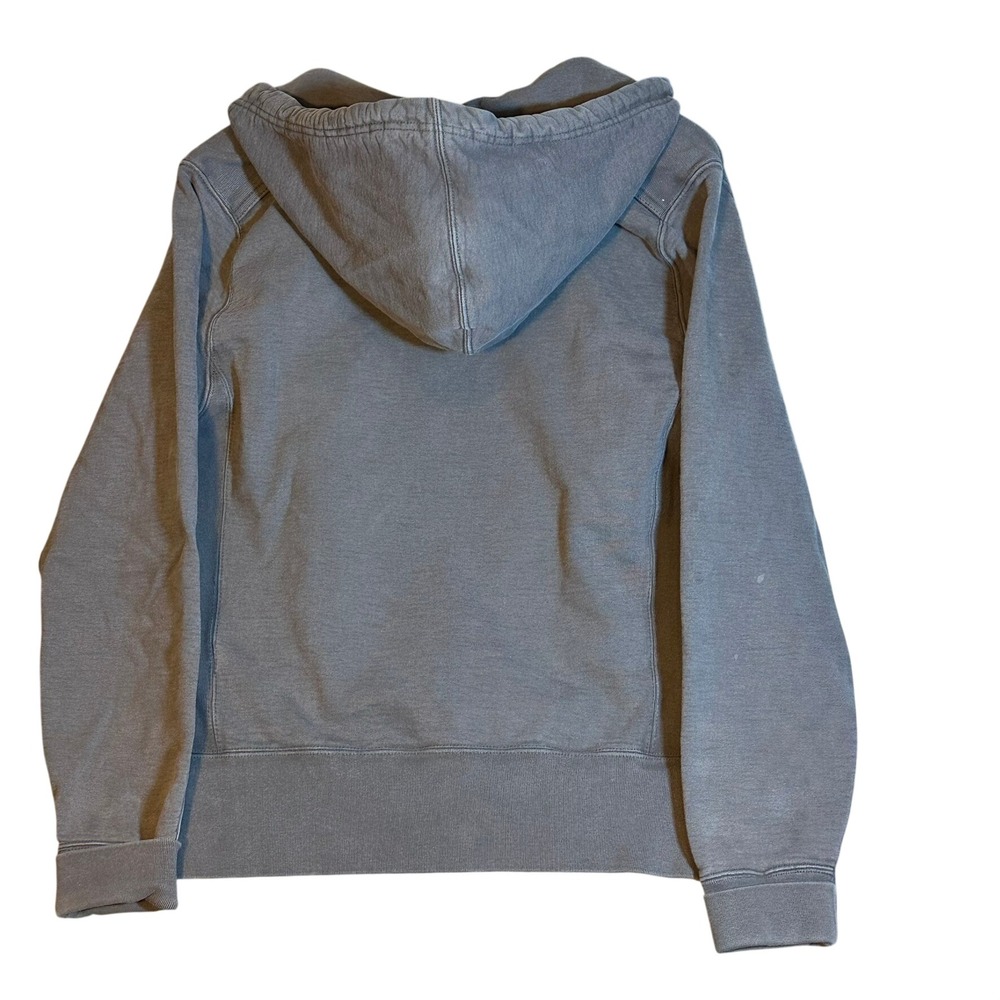 American Giant Zip Hoodie Mens Small Gray Made in USA Rare Graphic Elbow Patch‎ - Picture 3 of 15